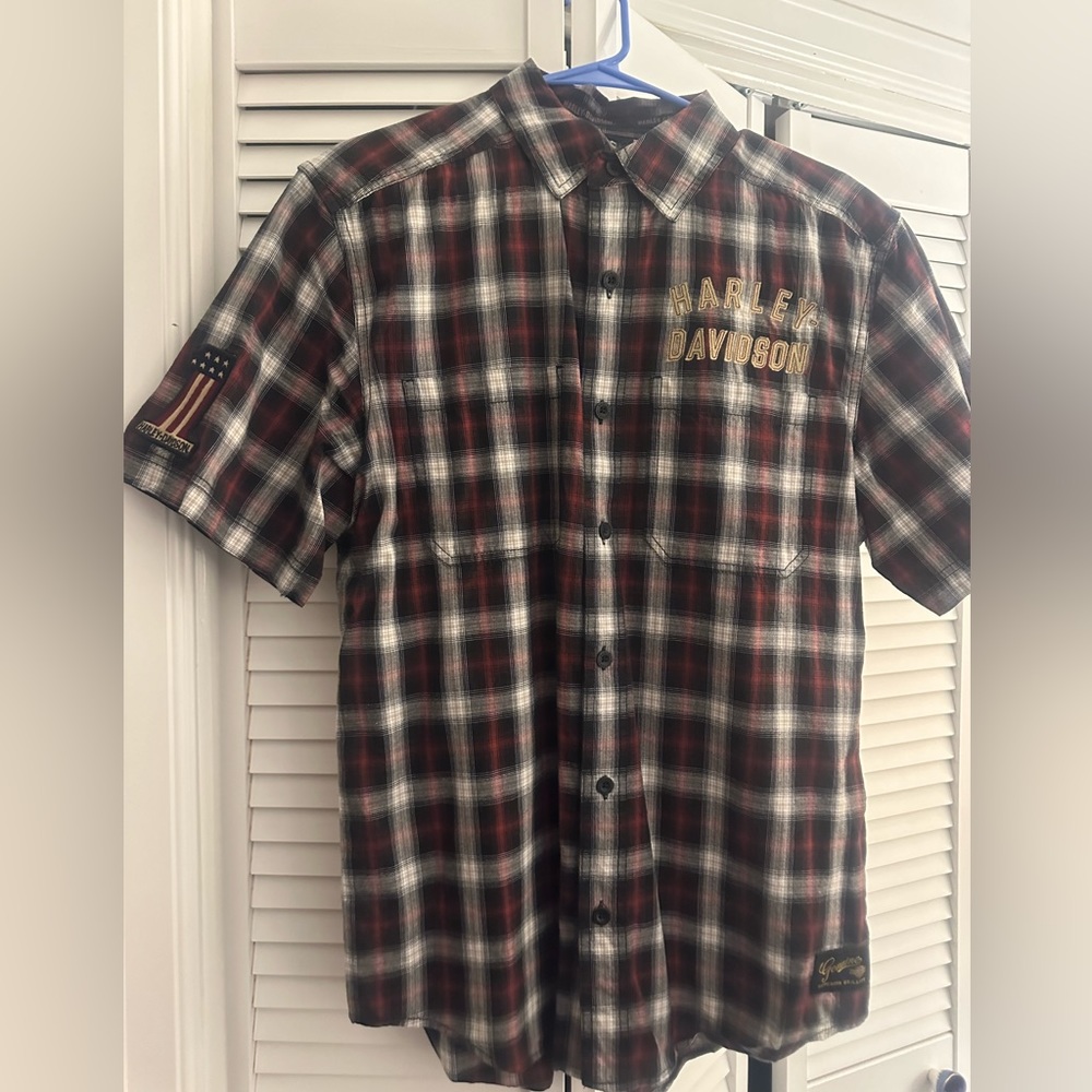 Harley Davidson Motor Clothes Short Sleeve Shirt Medium